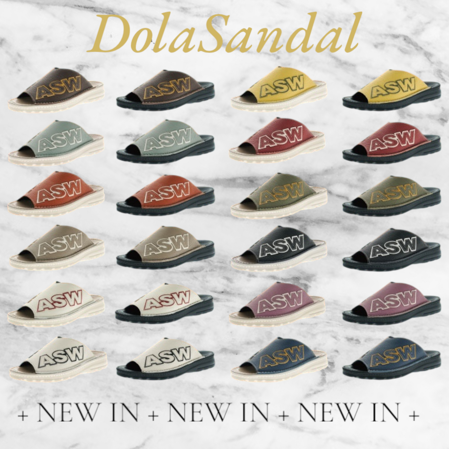 Dolaサンダル No.7315 25.5cm~28.5 底色も選べる!【受注生産】